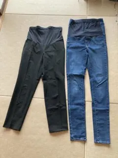 スマートアンクルマタニティパンツ S 2点セット