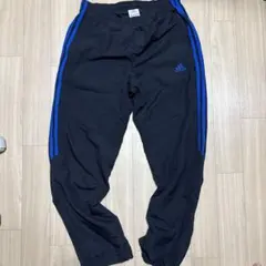 adidas ピステパンツ 黒/青 Dサイズ