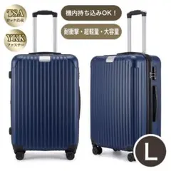 キャリーケース L TSAロック 衝撃吸収 軽量 静穏 キャリーバッグ
