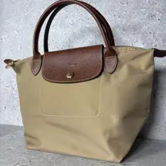 極美品✨ longchamp プリアージュ ミニトートバッグ ベージュ - メルカリ