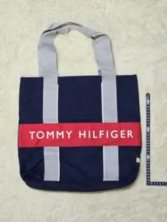 【美品】トミーヒルフィガー トートバッグ A4収納可 ネイビー