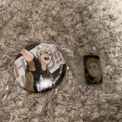 ハイキュー‼︎ 宮侑　缶バッチ&キーホルダーセット