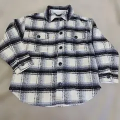 GAP ギャップ フランネルチェック柄長袖シャツ ネルシャツ 140cm