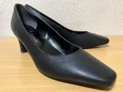 ★artemis by DIANA ダイアナ スクエアトゥ 本革 パンプス 25