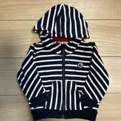 Petit Bateau/フード付きストライプパーカー