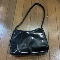 LAGUA GEM 合成皮革 ハンドバッグ 黒