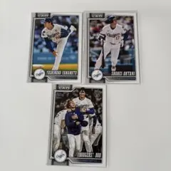 大谷翔平　山本　topps ノーマルカード　３枚組