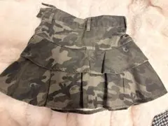 ROMWE 迷彩フリルミニスカート