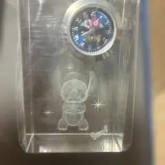 スティッチ クリスタル時計 置時計