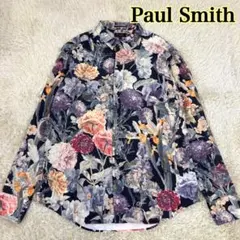 ポールスミス PaulSmith 長袖シャツ コーデュロイ　花柄 総柄 M
