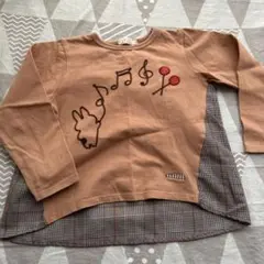 la poche biscuit 長袖カットソー 120cm うさぎ　チェリー