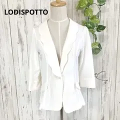 LODISPOTTO ＊ スカラップ衿 7分袖 テーラードジャケット Mのサムネイル