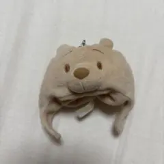 プーさん顔型キーホルダー ベージュ