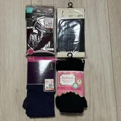 【新品未使用】タイツ 80デニール M- Lサイズ L-LLサイズ 4セット