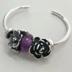 トロールビーズ シルバーバングルセット