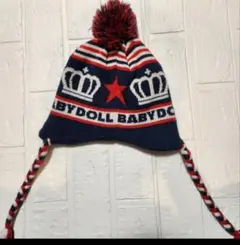 BABYDOLL ニット帽 ポンポン付き