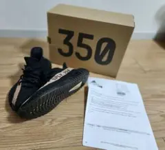 美品 25cm Yeezy Boost 350 ブラック/ベージュ