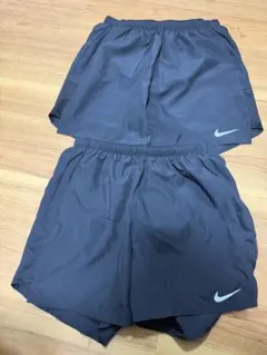 Nike DRI-FIT ブラックショートパンツ Mサイズ　2枚組