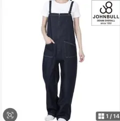 最終値下げJOHNBULL ダークデニム オーバーオール S サロペット