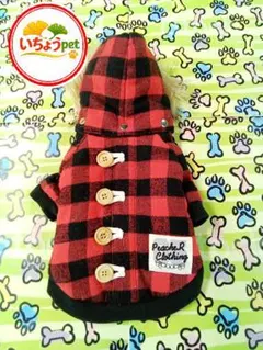 新品 数量限定 ペット 犬服 猫服 チェック 赤 M レッド - メルカリ