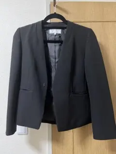 ノーカラージャケット ブラックのサムネイル