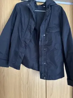 無印　紺、綿100%マウンテンパーカー