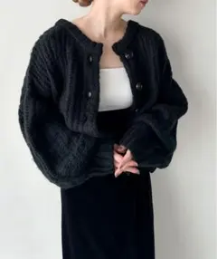 select MOCA by son ボリュームスリーブオーバーカーディガン