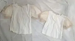 ペアマノン チュールレース袖トップス