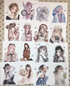 【CT4】 cottonmelody 様　人物ステッカー　コラージュ