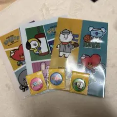 ミニクリアファイル&ミニ缶バッジセット　BT21公式