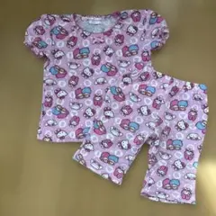 サンリオ 女の子 半袖パジャマ上下セット 130cm キャラクター 夏用