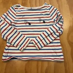 プチバトー　備品　ストライプ　長袖　ロングTシャツ