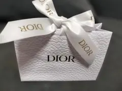 Dior ミニギフト袋 ホワイト レザー風　プチギフト