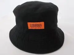 ユニバーサルオーバーオール バケットハット 黒 58cm ニューハッタン