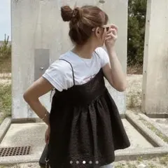 【未使用】Ungrid 大人気完売品　バックオープンジャカードキャミ