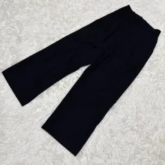 ユニクロ タックワイドパンツ ブラック フォーマル M