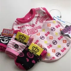 新品☆BABY DOLL☆5点セット☆靴下☆スタイ☆出産準備にも♪ベビードール