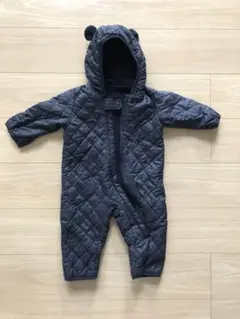 ユニクロ　ベビー　ジャンプスーツ　ネイビー