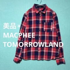 美品✴︎MACPHEE チェック柄 長袖シャツ 38