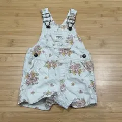 OSHKOSH フラワープリントオーバーオール