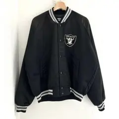 NOバイト　80s RAIDERS スタジャン ブラック 80s 90s STARTER RAIDERS スタジャン USA製 L 90s USA製 STARTER