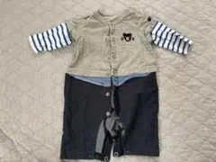 ロンパース・カバーオール 70cm グレー・ネイビー