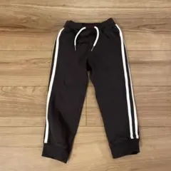 M*＊様 黒 ストライプ キッズパンツ 100cm