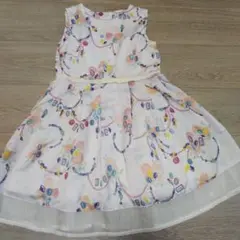 hakka kids 花柄刺繍 ワンピース 120