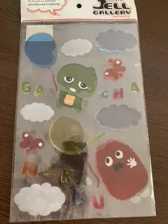 ガチャピン×ムック　ジェルシール