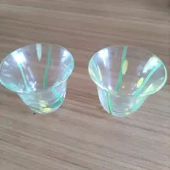 ガラス ぐい呑み ペア