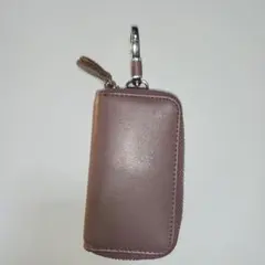 ピンク 合成皮革 キーケース