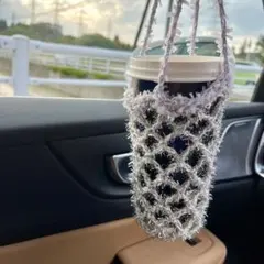 ドリンクホルダー　ラメ　グリッター　カップケース　持ち運び