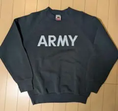激レア　USA製　ブラック　ARMY　スウェット　黒　リバースウィーブ　フルーツ