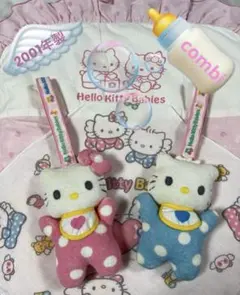 《希少 レア 》ベビー キティー 鈴入りベビーカー 吊り下げぬいぐるみ レトロ